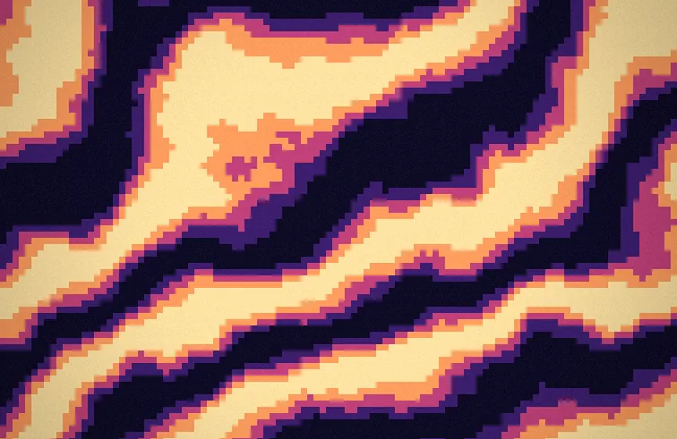 The same wallpaper with Poster dithering
